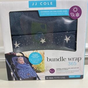 JJ Cole Bundle Wrap 365 Baby Car Seat Cover Stroller Cover Fleece Interior NIB